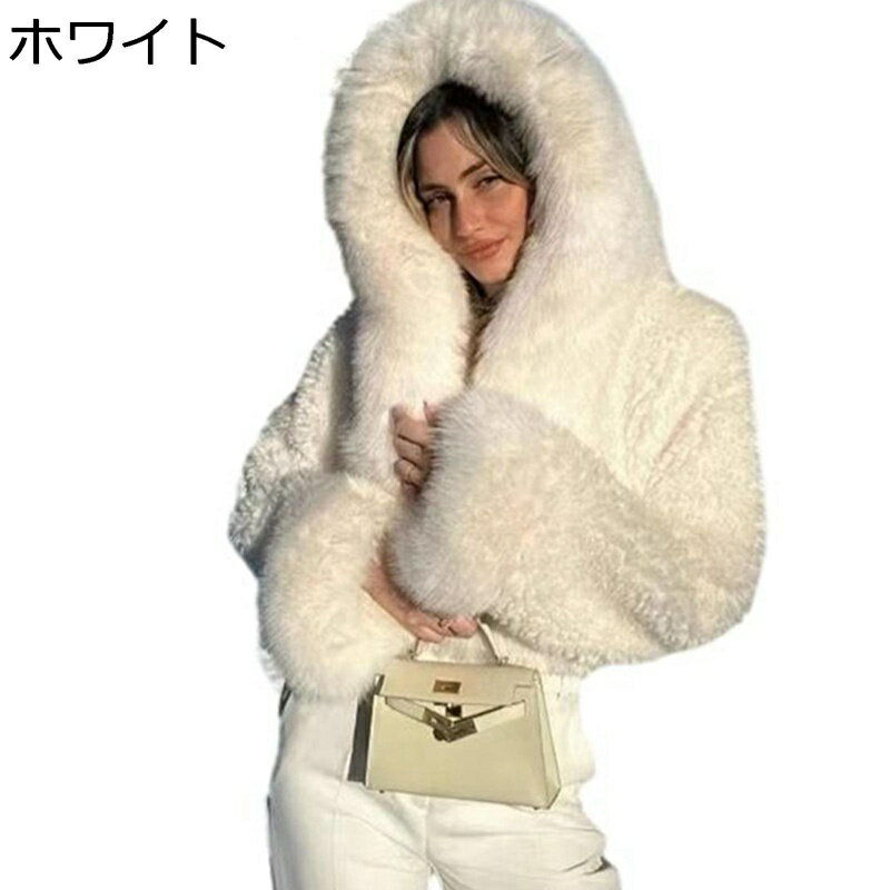 ファーコート XS-3XL 毛皮コート フード付き レディース ファー アウター 大きいサイズ コート ショー..