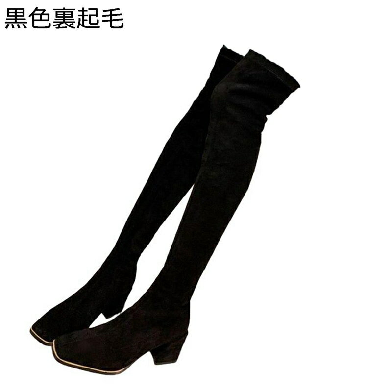 ロングブーツ オーバーニーハイ ハイヒール7cm スエード ストレッチブーツ レディース セクシー シンプル 美脚 秋冬靴 柔らかい 女子力 美脚 痛くない 便利 細見え カジュアル 雨靴 通勤