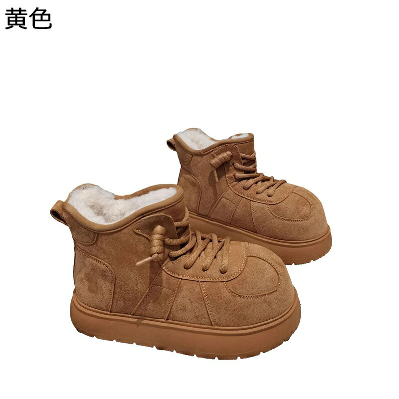 ムートンブーツ 裏ボア スノーブーツ 綿靴 冬用 レディース 厚底 短靴 雪対策 レースアップ 防寒 ウィンターブーツ 美脚 歩きやすい 耐久性 防水 滑りにくい アウトドア キャンプ スキー 雪道
