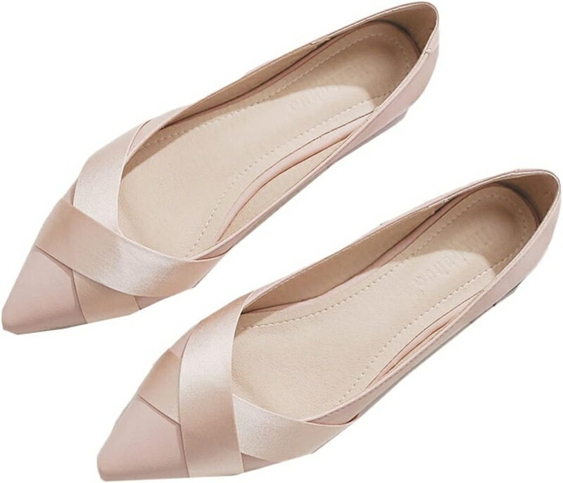 パンプス 痛くない 脱げない ローヒール 黒 レディース ポインテッドトゥ フラットシューズ ぺたんこ バレエシューズ 大人 オフィス 立ち仕事 大きいサイズ 柔らかい 通勤 OL 結婚式 パーティー