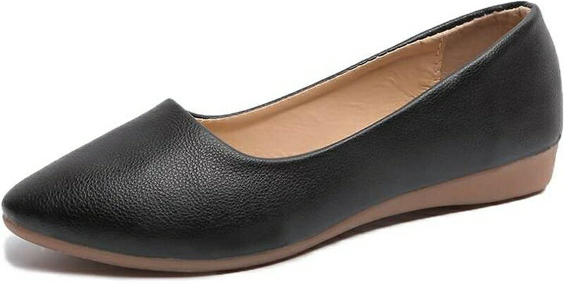 　　　 ◆◇◆売れている秘密◆◇◆ ★すらりとしたつま先と切り替えデザインが足元にアクセント。ヒールなしでも美脚に見えるポインテッドトゥパンプス。ふかふかのWクッションにフィット感を高めるかかとクッション付き。○素材:レザー○ヒールの高さ：...