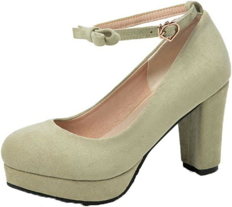 かわいい パンプス 厚底 アンクルストラップ パンプス ブラックフォーマル ストラップ レディース 靴 ..