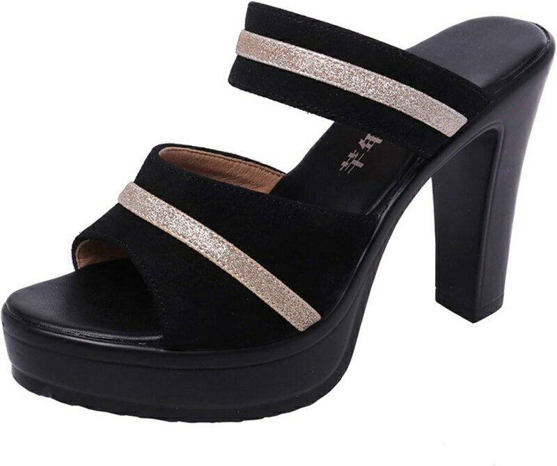 オープントゥ ミュールサンダル レディース ダブルベルト ミュール 厚底 軽量 大きいサイズ 太ヒール ヒールサンダル 小さいサイズ 防滑 スリッパ つっかけ チャンキーヒール カジュアルシューズ 通