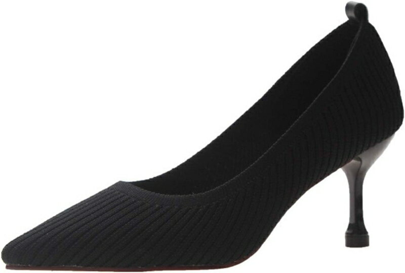 パンプス 走れる 痛くない リクルート オフィス フォーマル ブラック 黒 歩きやすい ハイヒール ピンヒール 大きいサイズ 歩きやすい 長時間 疲れにくい ポインテッドトゥ ヒール7cm 立ち仕事