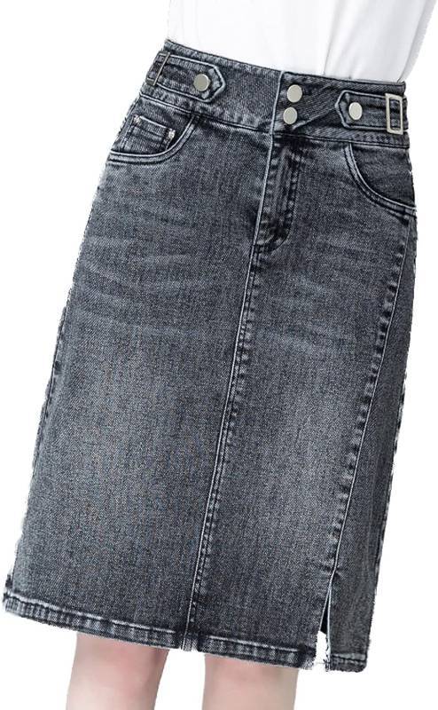 レディース デニム タイト スカート カジュアル ファッション 春夏 シンプル きれいめ ひざ丈 デニムスカート ロングスカート ジーンズ aライン 膝丈 ゆったり 無地 ペンシルスカート 台形スカー