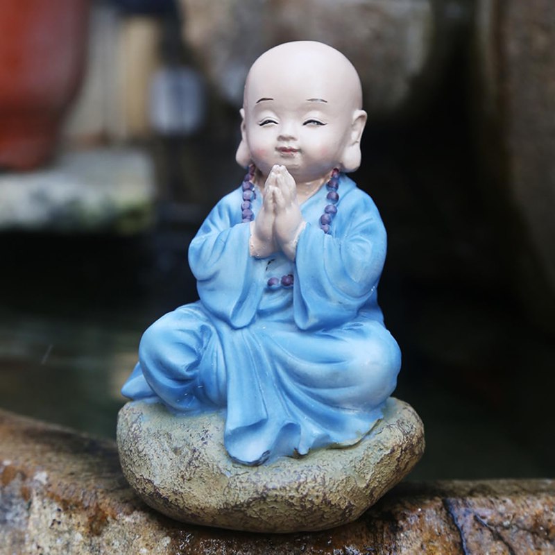 誕生日プレゼント 人形彫刻装飾 手のひらサイズ ディスプレイ 人形 オーナメント 小坊主 ホームインテリア シンプル セラミック おしゃれ オフィス 喫茶店 置く 北欧 雑貨 インテリアグッズ フィギ