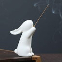 香炉 香皿 ミニ うさぎ 可愛い セラミック 手作り 線香 多孔 陶器 線香皿 タイプ1 線香 ハンドメイド 香道 置物 綺麗な置物 風水 開運 F 茶道用品 ミニチュア ウサギ 自宅用 可愛い 贈り