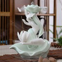 陶器の置物 倒流香専用香炉 逆流線香香炉 タイプ1 お香立て F 癒しグッズ セラミック置物 線香立て お線香用具 自然の雰囲気 開運 風水置物 陶器 開運 瞑想 リラックス スティック線香 雑貨 和