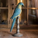 ガーデンオーナメント 大型 庭 オーナメント ガーデン置物 インコの置物 生き生き 細工 ガーデニング オブジェ 鳥のオブジェ 大きい インテリア 飾り物 タイ...