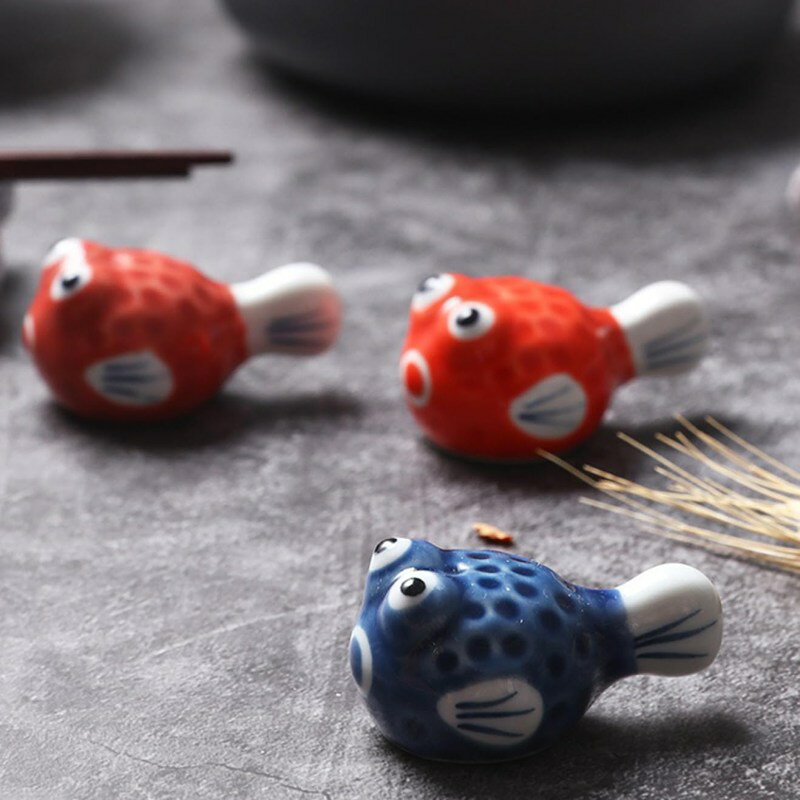 犬 動物 箸置きセット フグ型 河豚型 お箸置き 陶器 おはしおき 和風 和食器 スタイル1 和モダン 和雑貨 レトロ カトラリーレスト 風流 料理演出 和食 料亭 旅館 和テイスト F 家庭用 店用