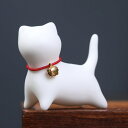 招き猫 置物 風水 ねこ 置物 玄関 F 動物マスコットオブジェ 猫 オーナメント 置物 ミニサイズ 陶器 セラミック 開運グッズ インテリア 装飾 幸運 縁起物 卓上 デスク 室内の飾り タイプ1