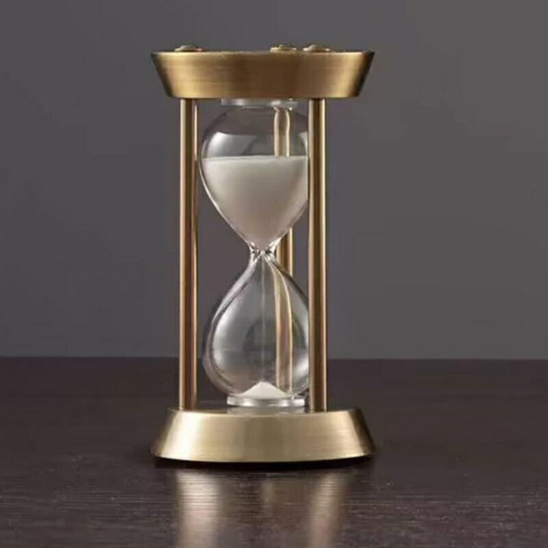 砂時計 オブジェ おしゃれ 白 置物 置き物 タイマー砂時計 雑貨 置物 約15分 砂時計15分計 ガラス 雑貨..