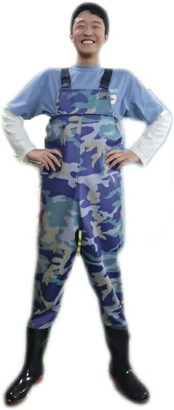 ラジアル底 チェストハイ ウェーダー 調節可能ショルダーベルト 胴付長靴 胴長 釣り用長靴 ウェダー 土..