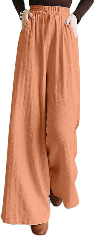 パンツ 夏 ガウチョウパンツ スカーチョ ワイドパンツ コットン スカンツ レディース ズボン 綿麻 ハイ..