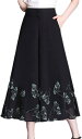 ワイドパンツ レディース スカーチョ ゆったり ガウチョ パンツ リブ プリーツ パンツ ガウチョ 夏 ふんわり 涼しい ウエストゴム リボン ポケット付き ロング ギャザー レイヤード 薄手 夏春秋