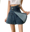 デニム パンツ ミニ レディース ショート パンツ ハイウエスト キュロット ホットスカート キュロット 韓国風 Aライン スカート デニム ジーンズ 不?? レディース ボトムス デニム ショーパン