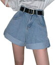 デニム 短パンレディース デニムミニ短パン 可愛い 美脚 ポケット付き ゆったり カジュアル きれいめ 安全パンツ ショートパンツ 安全パンツ ミニ 真夏 ポケ...