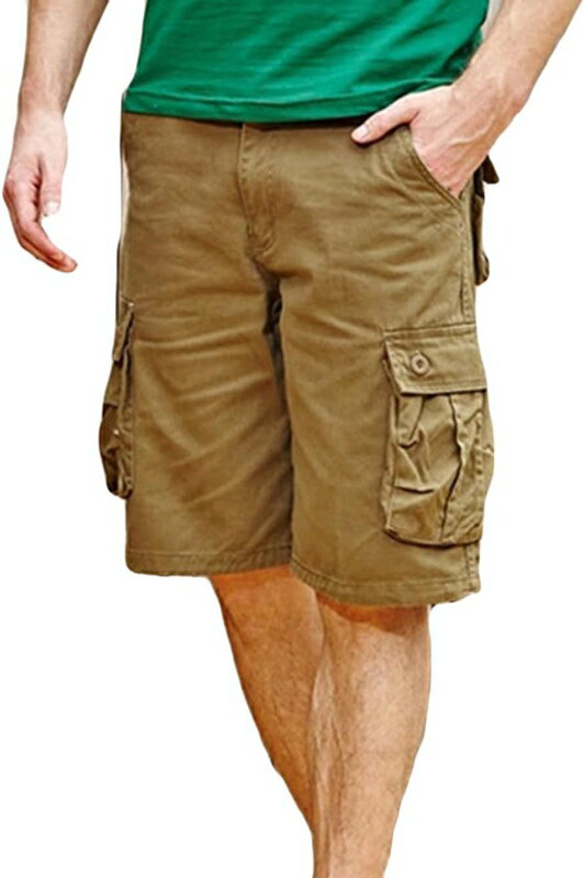 綿 ショートパンツ メンズ ハーフパンツ ショートパンツ 5分丈 短パン 夏 ボトムス カジュアル ウエストゴム シンプル 無地 大きサイズ カーゴパンツ ストレートパンツ