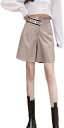ハイウエスト PU ショートパンツ フェイクレザー キュロット レディース レザー ブラック セクシー ショーパン パンツ ボトムス レディースファッション ダンス衣装 お洒落 大人 女性 ハーフパン