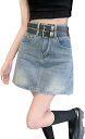 デニムスカート レディース ミニ デニムスカート ショートパンツ フェイクスカート ショートパンツ インパンツスカート ミニスカート 台形スカート 無地 カジュアル 普段着 春夏 インナーパンツ ショ
