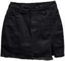 ショートパンツ ハイウェスト デニムスカート レディース スリット 白 黒 お出かけ ミニスカート デニム ファッション ミニ丈 おしゃれ Aライン 着痩せ 可愛い 春 夏 小尻 ショートパンツ デニ