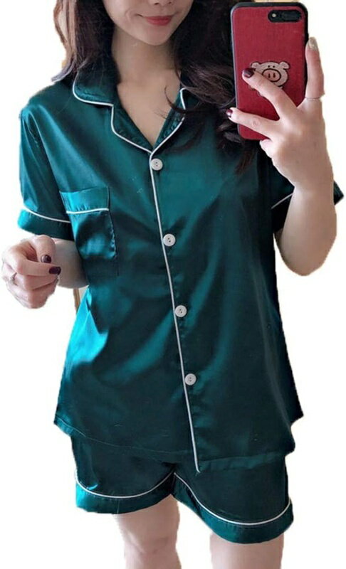 パジャマ レディース ルームウェア 半袖シャツ ショートパンツ上下セット 柄 部屋着 二重ガーゼ 吸汗速乾 通気 肌に優しい 脱着簡単 春夏 ルームウエア かわいい 2点セット