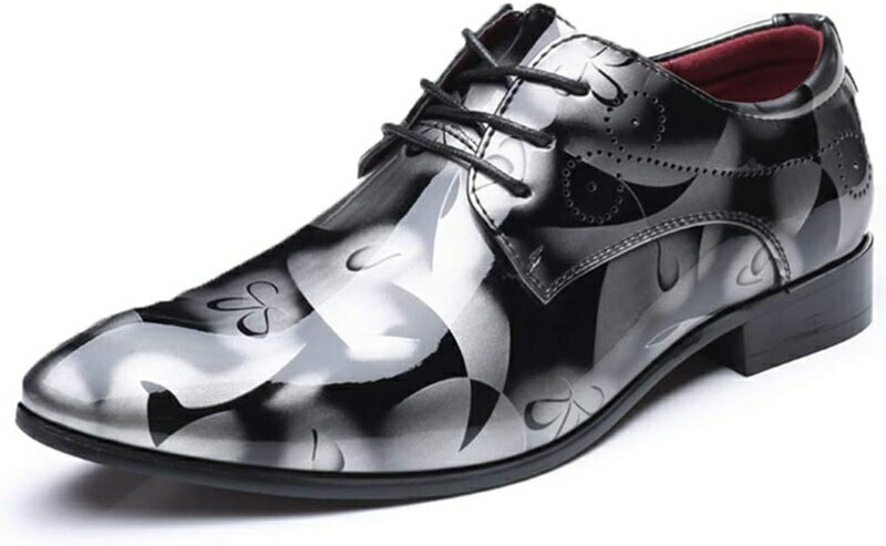大きいサイズ ビジネスシューズ メンズ おしゃれ 軽い 歩きやすい 滑りにくい エナメル ドレスシューズ..