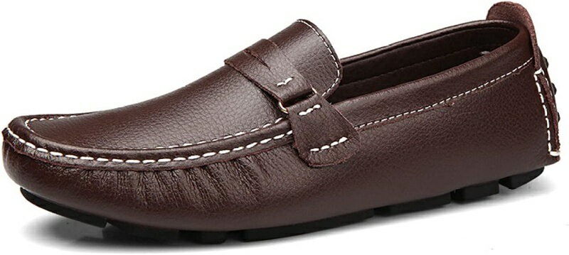 本革 ドライビングシューズ スリッポン 革靴 メンズ 大きいサイズ ローファー 軽量 通気性 ビジネスシ..