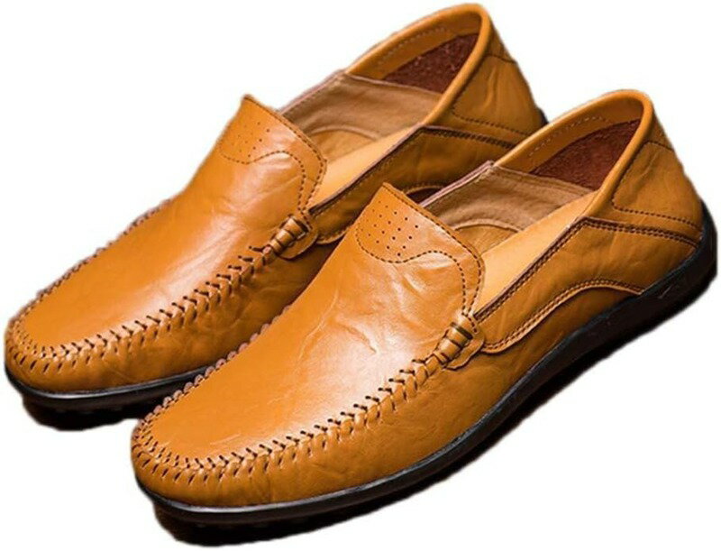 メンズ カジュアルシューズ ローファー スリッポン デッキシューズ 防滑 軽量 大きいサイズ ドライビン..