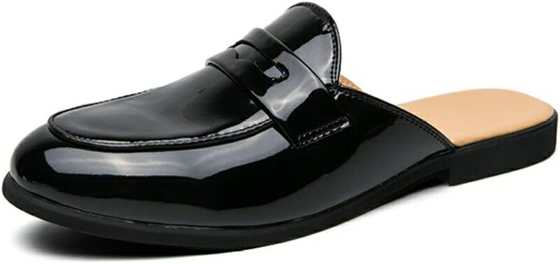 ローファー メンズ おしゃれ スリッポン 通勤 カジュアル スリッパ 歩きやすい かかとなし オフィスサンダル コインサンダル エナメル ポインテッドトゥメンズシューズ イギリス風 ドライビングシュー