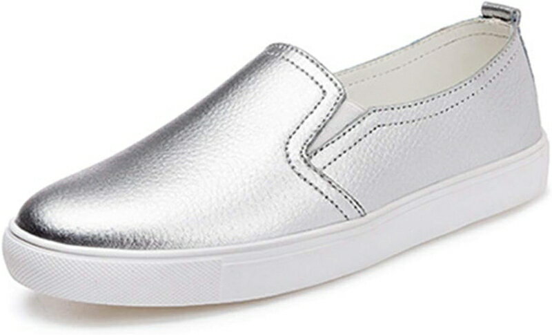 スニーカー スリッポン レディース 厚底 スムース スニーカー 黒 白 紐なし おしゃれ 大きいサイズ ロ..