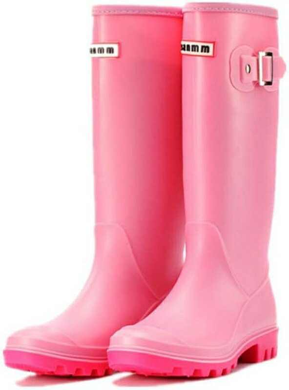 レインシューズ レディース ロング 長靴 ベルト付き 防水シューズ レインブーツ 完全防水 カジュアル ..