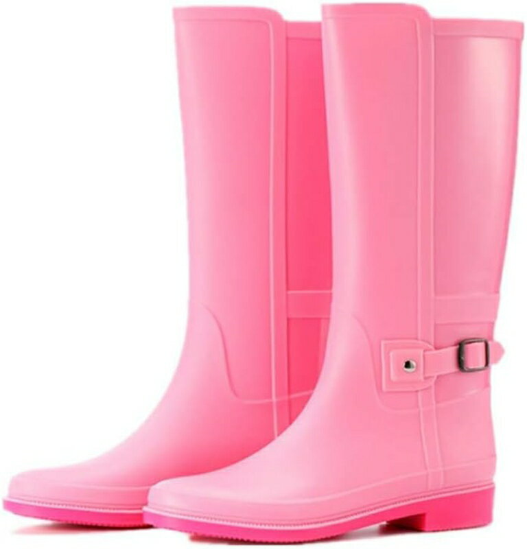 完全防水 レディース レインブーツ ベルト付き 滑り止め エンジニアブーツ ロングブーツ 雨靴 長靴 痛..