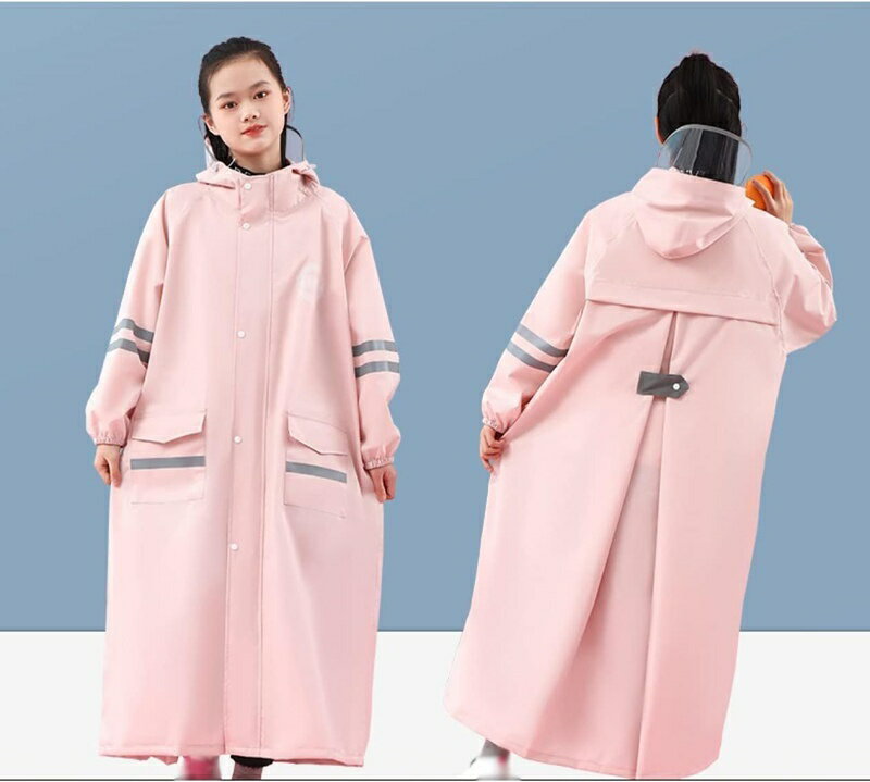 キッズ レインコート 女の子 子供用 レインウェア 男の子 雨具 バイザー付き 男女兼用 小学生 レインポンチョ カッパ リュック ランドセル対応 防水 防風 収納ポーチ付 レイングッズ 梅雨対策