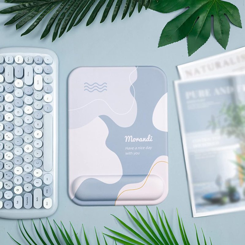 キーボード用リストレスト マウスパッドリストレスト一体型 1点 2点セット 低反発 手首クッション 手腕サポート腕置き カラー ハンドレスト A 柔軟 快適 北欧風 まうすぱっど かわいい おしゃれ