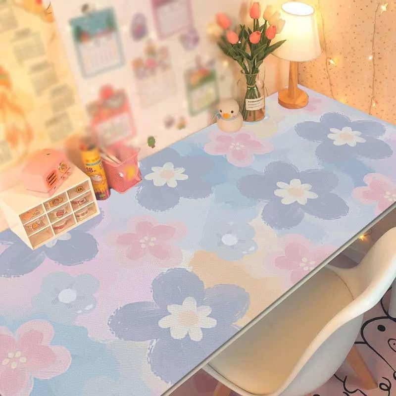 テーブル クロス テーブルマット 食卓カバー 花柄 PVC デスクマット 防油 防水 耐熱 テーブルクロス 撥水 北欧風 家庭用 業務用 モダン 高級 撥油加工 各サイズ 40x60CM 長方形 汚