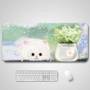 キーボードマット 猫柄 カラー 絵柄 パソコン周辺機器 パソコン マウス 布製 長方型 光学式 マウス対応 マウスパッド かわいい おしゃれ ミニ マウスバット...