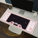 デスクマット 光学式マウス対応 ぶた模様 超大型 マウスマット キーボードマット パソコンマット 可愛い PC机 ゲーミングマウスパッド 事務用 カラー マット 800x300x3mm 多機能 大判