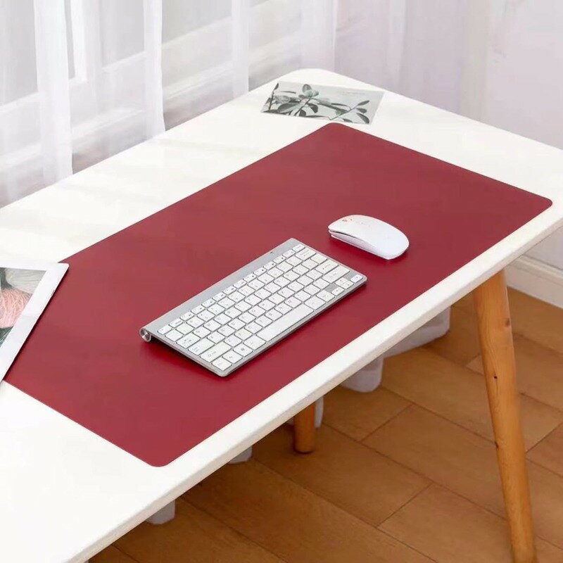 デスクマット 業務用 可愛い マウスマット オフィスデスクパッド 両方の側が利用可能 40x70cm PU レザ..