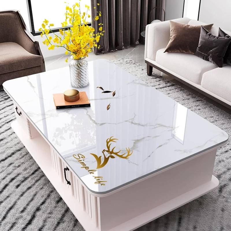 テーブルクロス PVCテーブルマット カラー 大理石柄 シンプルなデザイン 防水 防油 耐久 60x60cm 耐熱 ..