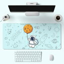 マウスパッド ゲーミング 大型 宇宙人模様 570x330mm デスクマット 耐水性 清潔しやすい 滑り止め デスクマット カラー オールシーズン 両面使える 学習机 パソコンマット机 マット 学習デ(2)