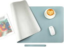 マウスパッド カラー 机上用品 60x30CM デスクマット マウス対応でき テーブルマット 両面 防水 パソコンマット レザー調 ゲーミング 撥水 事務所机用...