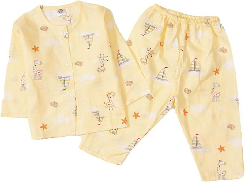 楽天parte1ガーゼパジャマ キッズ ルームウェア 子供 春夏 秋冬 長袖 綿100 柔らかい ジュニア服 寝間着 部屋着 上下セット 前開きシャツ ロングパンツ ねまき 子供服 肌着 ホームウェア ガーゼ綿 兄弟