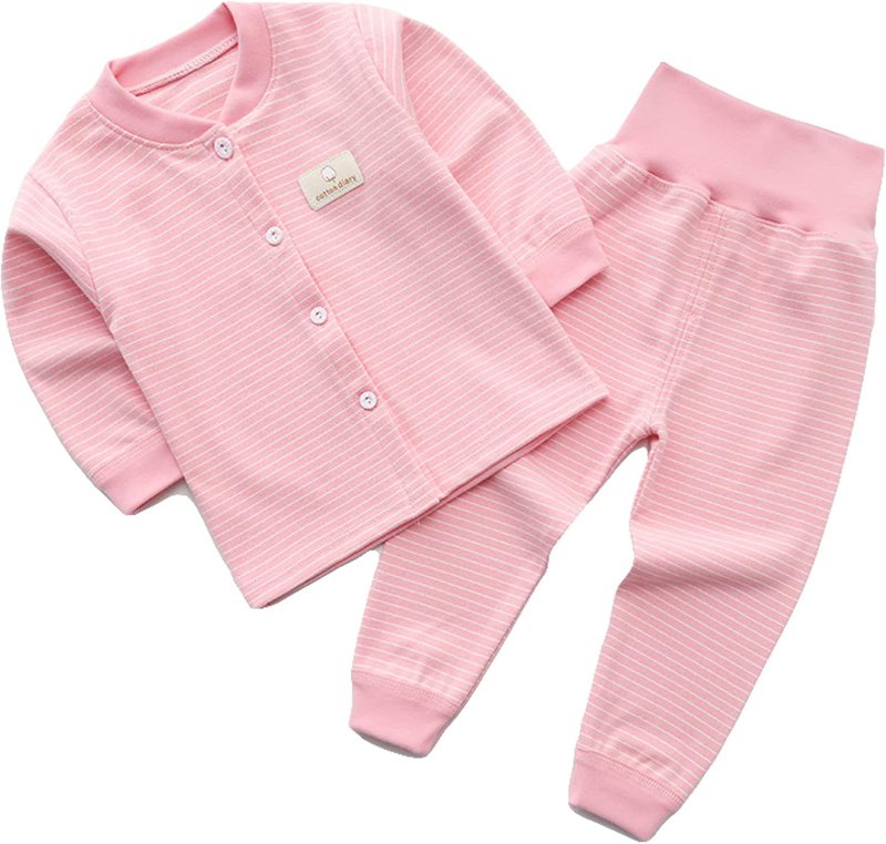 綿 ベビーパジャマ 女の子 部屋着 子供パジャマ 寝間着 長袖 春秋冬 保温 裏起毛 男の子 前開き 縞仕樣 ガールズ ストレッチ こども 腹巻き 子供 暖かい...
