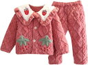 フランネル いちご柄パジャマ 前開き 女の子 折り襟 子供服 キッズ ガールズ パジャマ 長袖 長そで かっこいい かわいい 秋 秋物 滑らかな肌触り あったか...