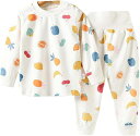 いちご柄 キッズパジャマ ベビー服 男の子 腹巻き 保温 上下セット 綿生地 長袖 長ズボン 肩ボタン ルームウェア 上下セット 秋 冬 春 ベビー 肌着 ガールズ 女の子 子供 幼稚園 保育園 部屋