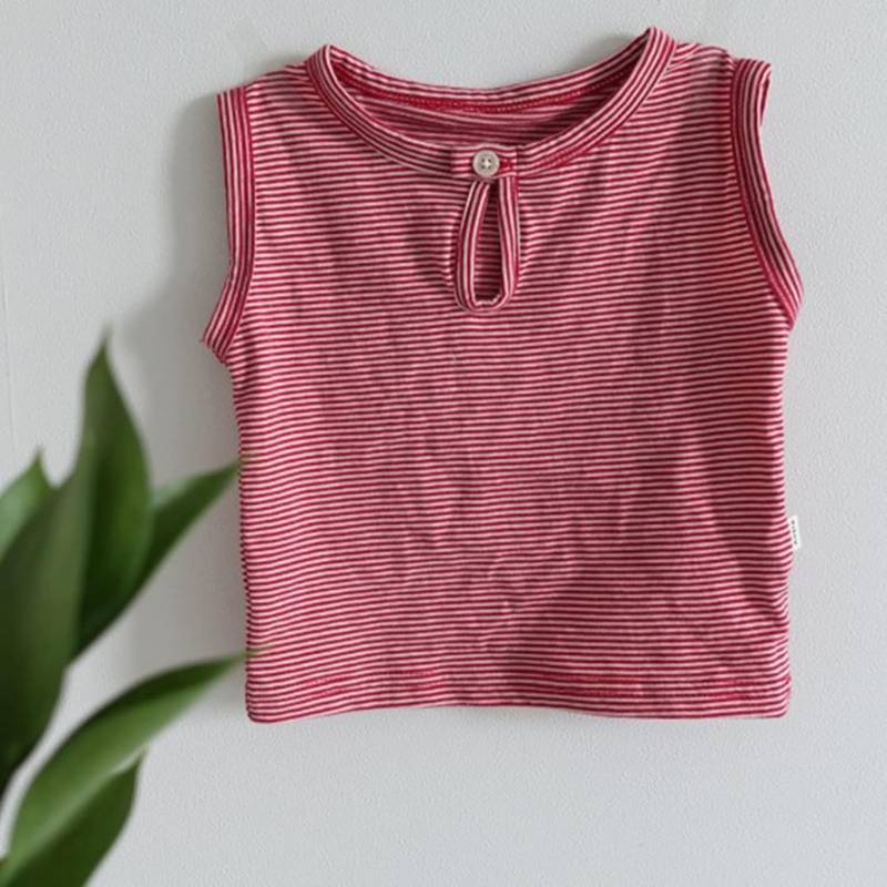 キッズやわらかタンクトップ パジャマ コットン 子供服 下着 肌着 ショートパンツパジャマ上下セット カジュアル ストライプ 寝巻き ノースリーブ部屋着 誕生日 プレゼント ベビー服 家着 コーデ 通