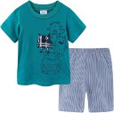 子供パジャマ 男の子 上下セット 半袖Tシャツ+ハーフパンツ ベビー 部屋着 車 恐竜/虫柄 綿 ルームウェア 夏 ボーイズ 子供服 男児 女の子 ショートズボ...