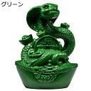 蛇の置物 巳年 干支 風水グッズ 木製 手彫り ヘビ 動物彫刻 本物そっくり 運気アップ 金運アップ 開運厄除 干支飾り ワイン棚の飾り付け インテリア シンプ...
