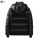 ダウンコート メンズ 防寒コート 冬服 フード付き フィット 通気性 撥水加工 寒さ対策 厚手 無地 選べる2タイプ シンプル ベーシック 立ち襟 カジュアル キラキラ ファスナー付き アウター パン服 通勤 通学 冬